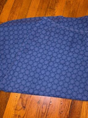 Vintage Womens Blue Floral A-Line Skirt